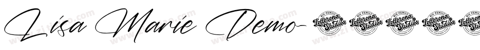 Lisa Marie Demo字体转换